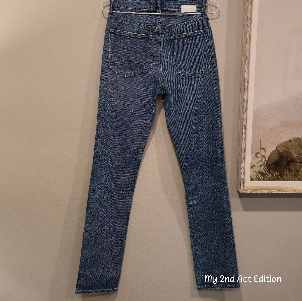 CQY Candid Straight Leg denim In Thoughtful. Sz 24. 90's Style NWT - Picture 3 of 8